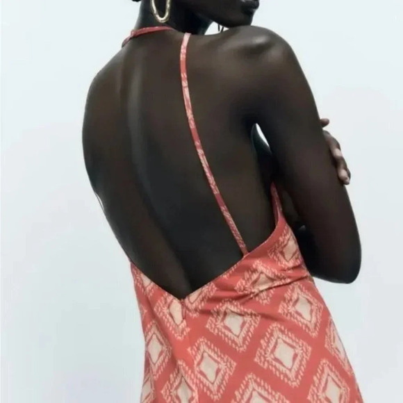 Zara Terracotta Printed Jami Wide Leg Boho Jumpsuit NWT Size XL Blogger Fav - Picture 6 of 12